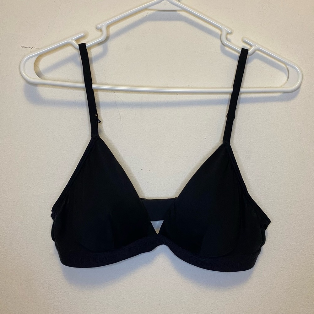 Calvin Klein Black Wireless Triangle Bra